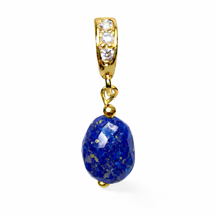 Zawieszka Intencji NOiR · Ścieżki z lapis lazuli Charms z naturalnym lapis lazuli do kolekcji NOiR Zawieszka NOiR – prawda, intuicja, klarowność myśli Biżuteria intencjonalna NOiR – charms mindfulness