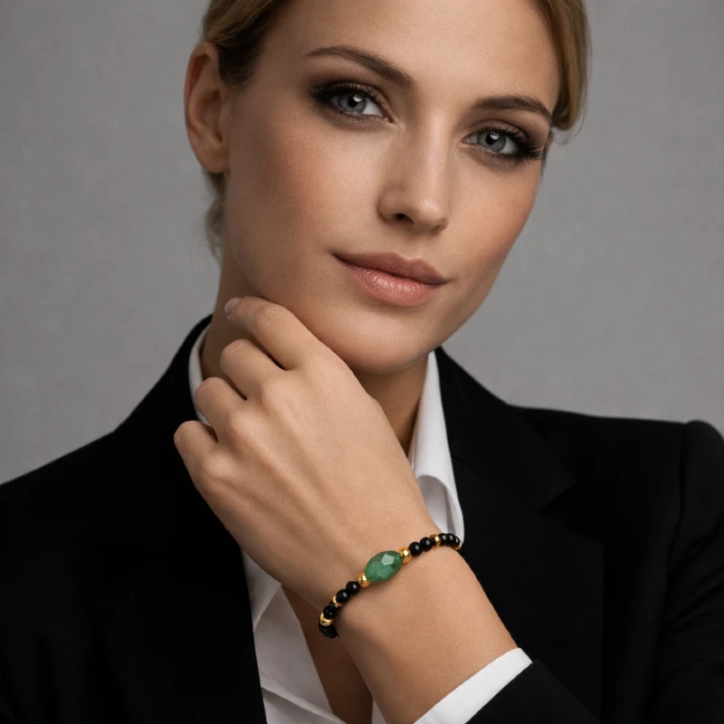 Bransoletka Intencji NOiR z lapis lazuli – edycja limitowana – lapis lazuli, hematyt i czarny turmalin