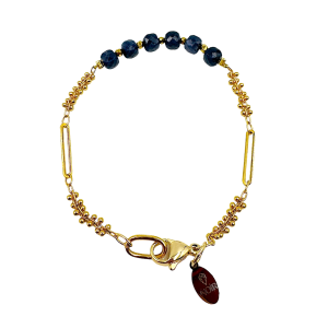 Bransoletka Szafirowa Siła Kobiecości - szafir z zawieszką