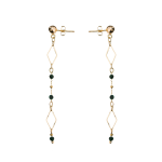 Kolczyki Ramiona Równowagi - malachit