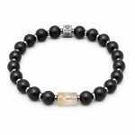 Bransoletka dla niego NOiR – onyks, cytryn & hematyt | siła i sukces