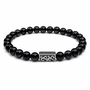 Bransoletka dla niego NOiR – złoty obsydian | siła i wewnętrzna prawda