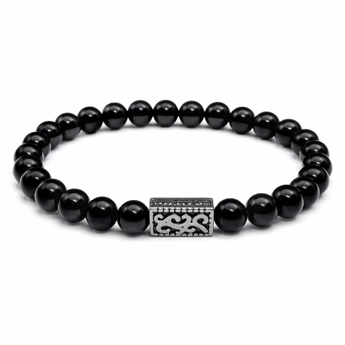 Bransoletka męska NOiR złoty obsydian – siła i ochrona