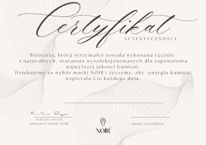 certyfikat autentyczności NOIR