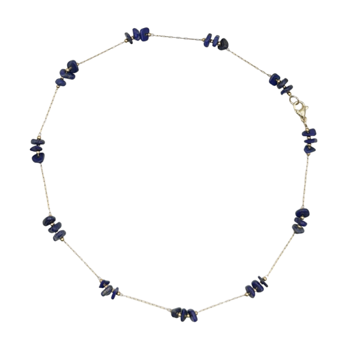 Naszyjnik z kamienia naturalnego sodalit natural stone sodalite necklace