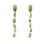 Kolczyki Miłość Wieczna - różowy kwarc