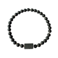 Dla Niego męska bransoletka z czarnego turmalinu