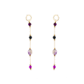 Purpurowe Przeznaczenie kolczyki z kamieni szlachetnych ametyst