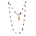 Purpurowe Przeznaczenie naszyjnik z kamieni szlachetnych ametyst