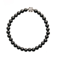 Dla niego męska bransoletka z kamieni szlachetnych czarny turmalin