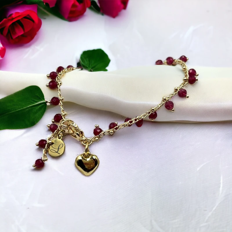 Katalizator Marzeń bransoletka z kamieniem szlachetnym rubin ruby